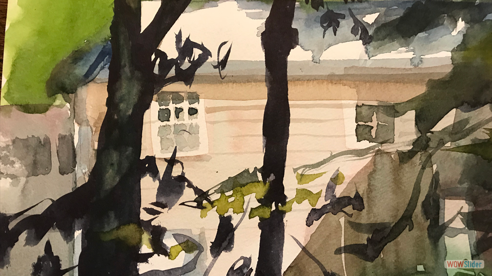 THE NEIGHBORS watercolor